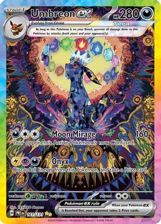 Umbreon ex special illustration rare, Prismatic Evolutions