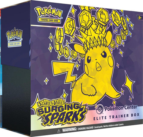 Surging Sparks Pokemon Center Elite Trainer Box (Exclusive), sealed