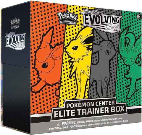 Evolving Skies Pokemon Center Elite Trainer Box [Jolteon/Flareon/Umbreon/Leafeon] (Exclusive), sealed